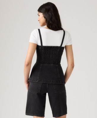 Women's Tailored Bustier Square Neck Top