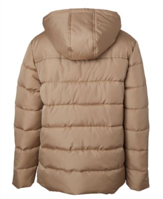 Toddler and Little Boys' Ripstop Mini Puffer Jacket with Beanie