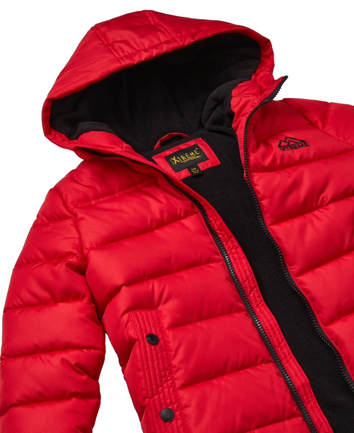 Ixtreme Big Boys Mini Puffer Jacket With Beanie In Red