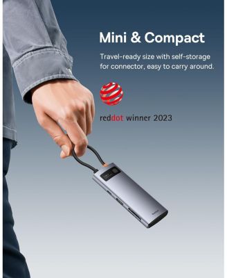 7-in-1 USB-C Hub with 4K 60Hz HDMI, 3 USB-A Ports, 100W PD Charging, and TF/SD Card Reader