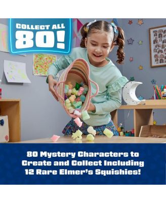 Squishies DIY Craft Kit Bundle: Mix & Match Characters & Glow-in-the-Dark Mystery Squishy Toys – Kids Activity Kits, 25 Pieces Total