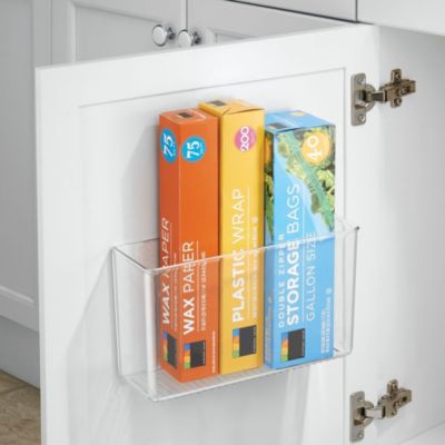 Adhesive Organizer Bin for Kitchen - Set of 4 - Clear