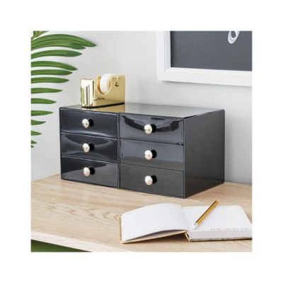 Stackable 3-Drawer Vanity Makeup Organizer