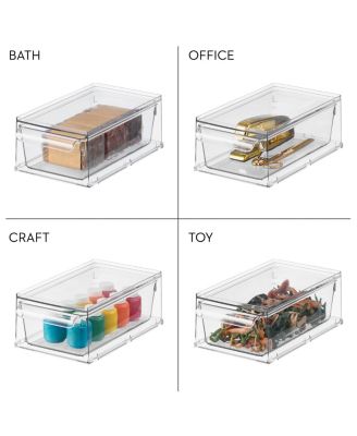 Stackable Kitchen Storage Drawer - Clear