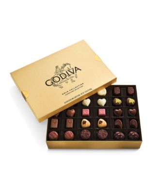 Assorted Chocolate Gold Gift Box, 60 Pieces