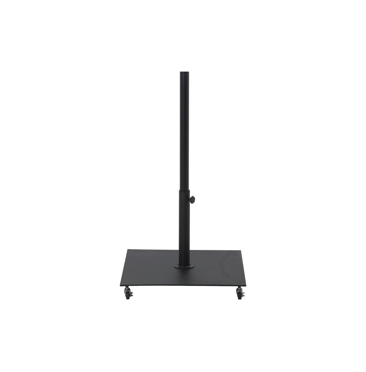 Meridian Furniture Fiji White Fabric / Matte Black Aluminum Patio Umbrella with Base Sets