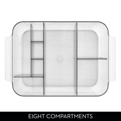 Makeup Organizer for Bathroom Vanity, Set of 2, Clear, Made in USA