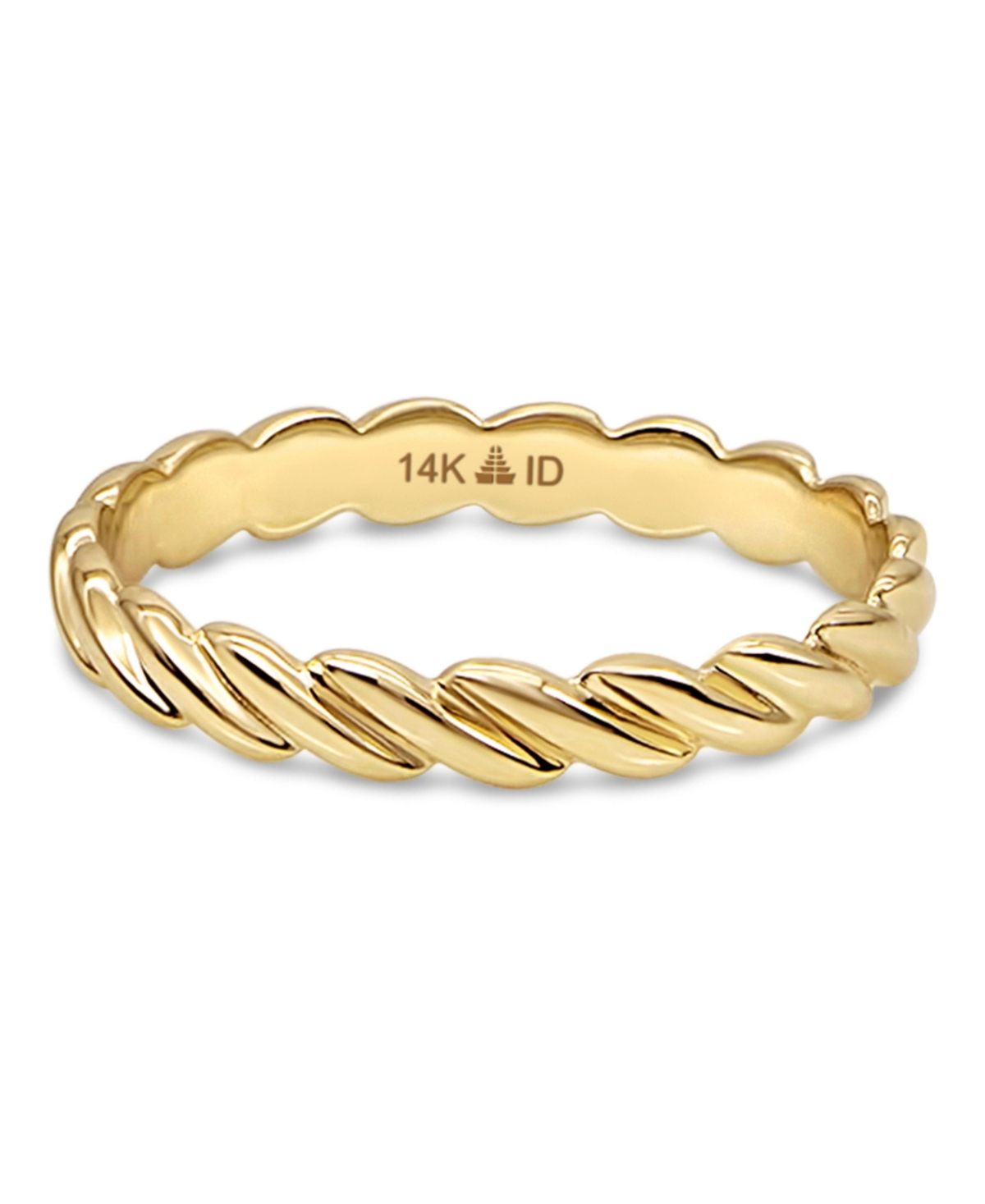Twisted Rope Ring in 14K Gold, Size 6, approx. 1.9 grams - Gold