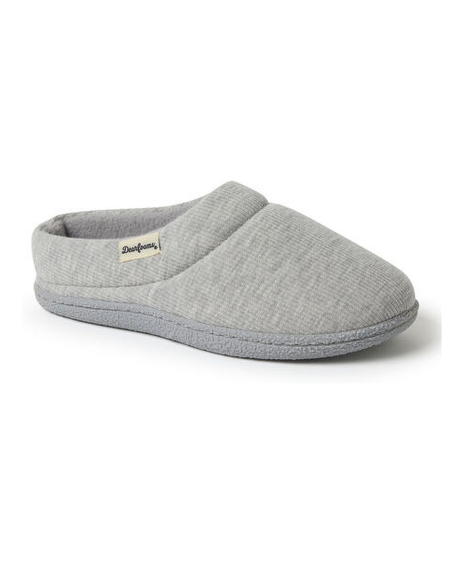 Women's Lacey Rib Knit House Shoe Clog Slipper
