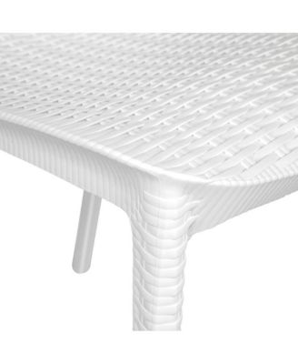 Kent 5-Piece Outdoor Dining Set with Plastic Square Table