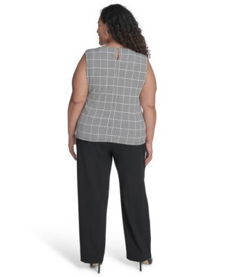 Plus Size Pleated Top