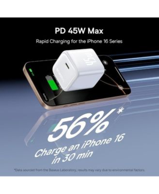 45W USB C Charger Block, 2 Pack PPS Fast Charger Type C with USB-C Cable for iPhone 16/15 Series, iPad, Galaxy S24 Ultra and More Series