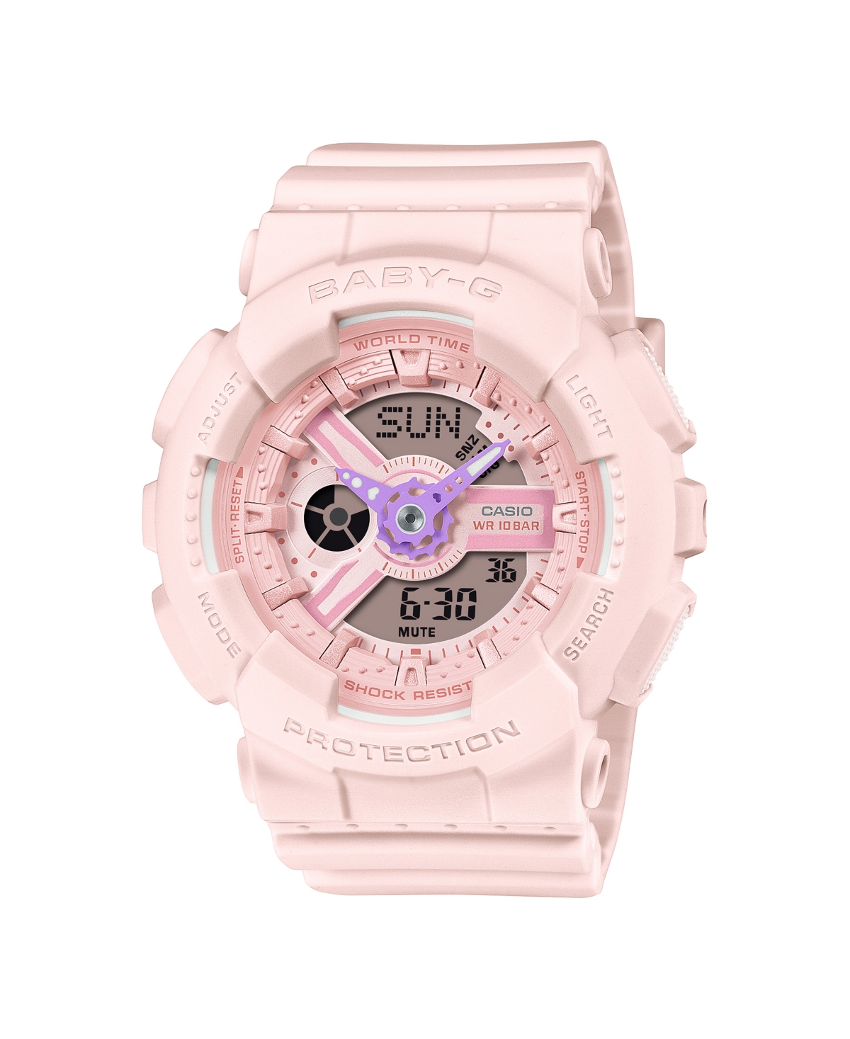 G-shock Women's Baby-g Pink Resin Watch, 43.4mm In Pink