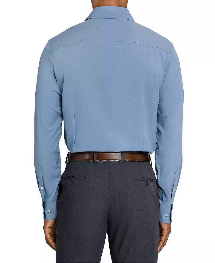 Men's Solid Performance Stretch Cooling Comfort Dress Shirt - thumbnail 2
