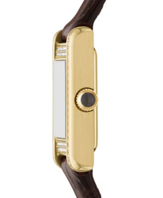 Women's Brown Leather Strap Watch 26mm