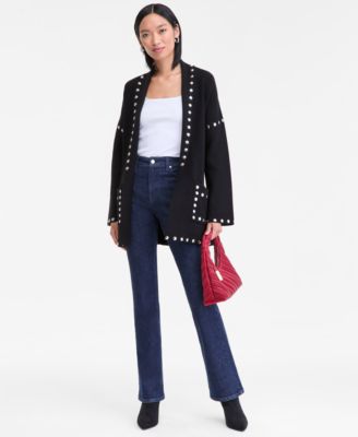 Petite Studded Cardigan, Macy's Exclusive