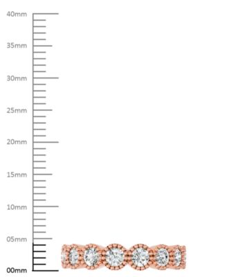 Diamond Milgrain Frame Eternity Band (2 ct. t.w.) in Platinum or 14k Gold