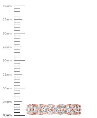 Diamond Cluster Eternity Band (2 ct. t.w.) in Platinum or 14k Gold