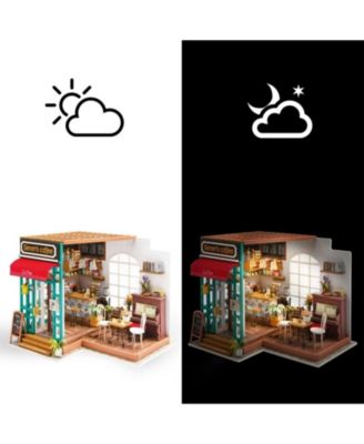 DIY Dollhouse Kit Miniature Kits with Accessories and Furniture for Adults Girls Birthday Gifts, Multicolored, 7.4"7.4"8.1