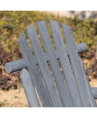 Outdoor Adirondack Style Wooden Rocking Chair, Small,