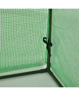 Portable Tunneled house with 3 Zippe Doors, PE Cover