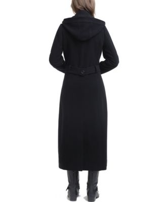 Women's Mariel Wool Blend Hooded Long Walking Coat