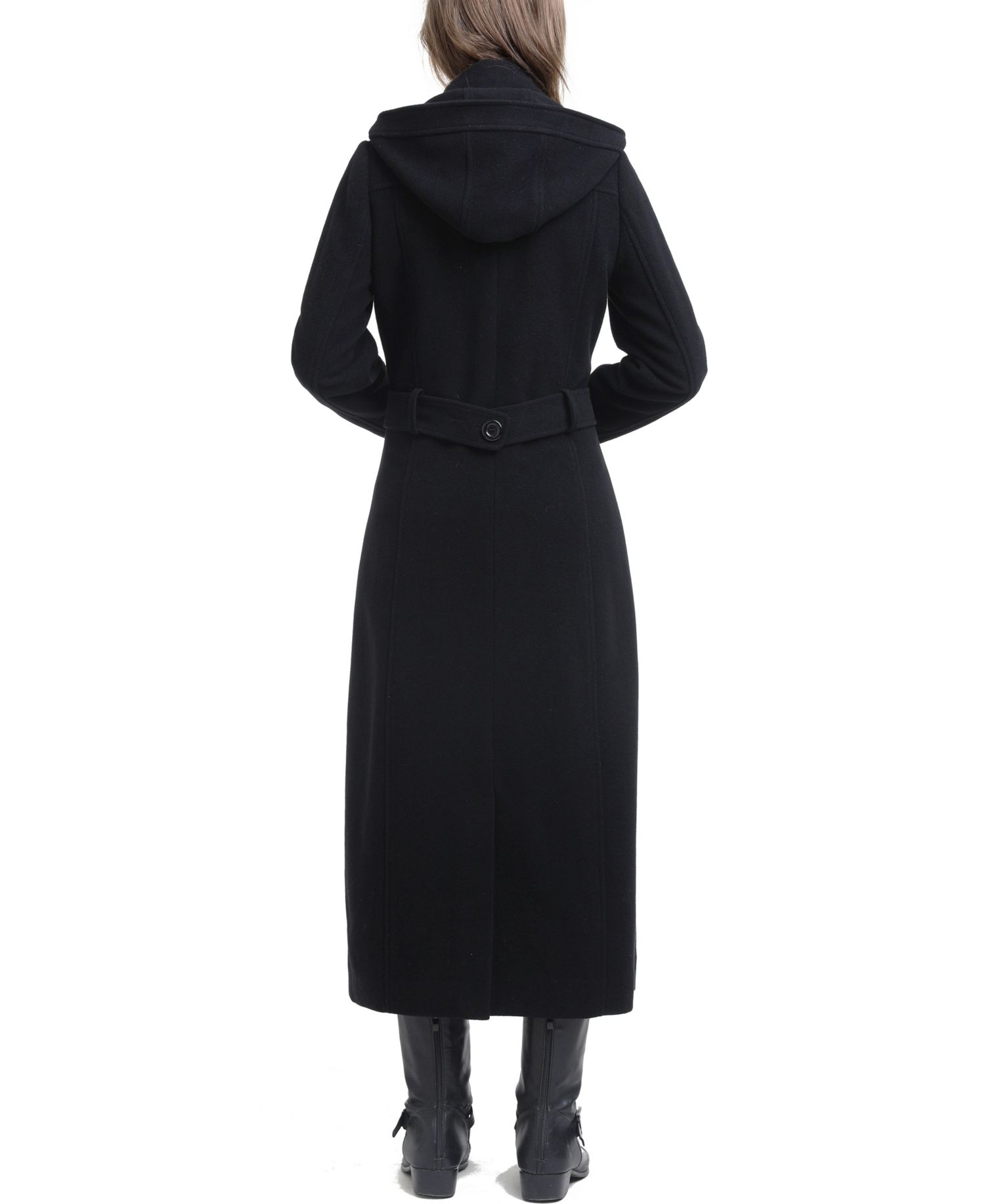 Women's Mariel Wool Blend Hooded Long Walking Coat
