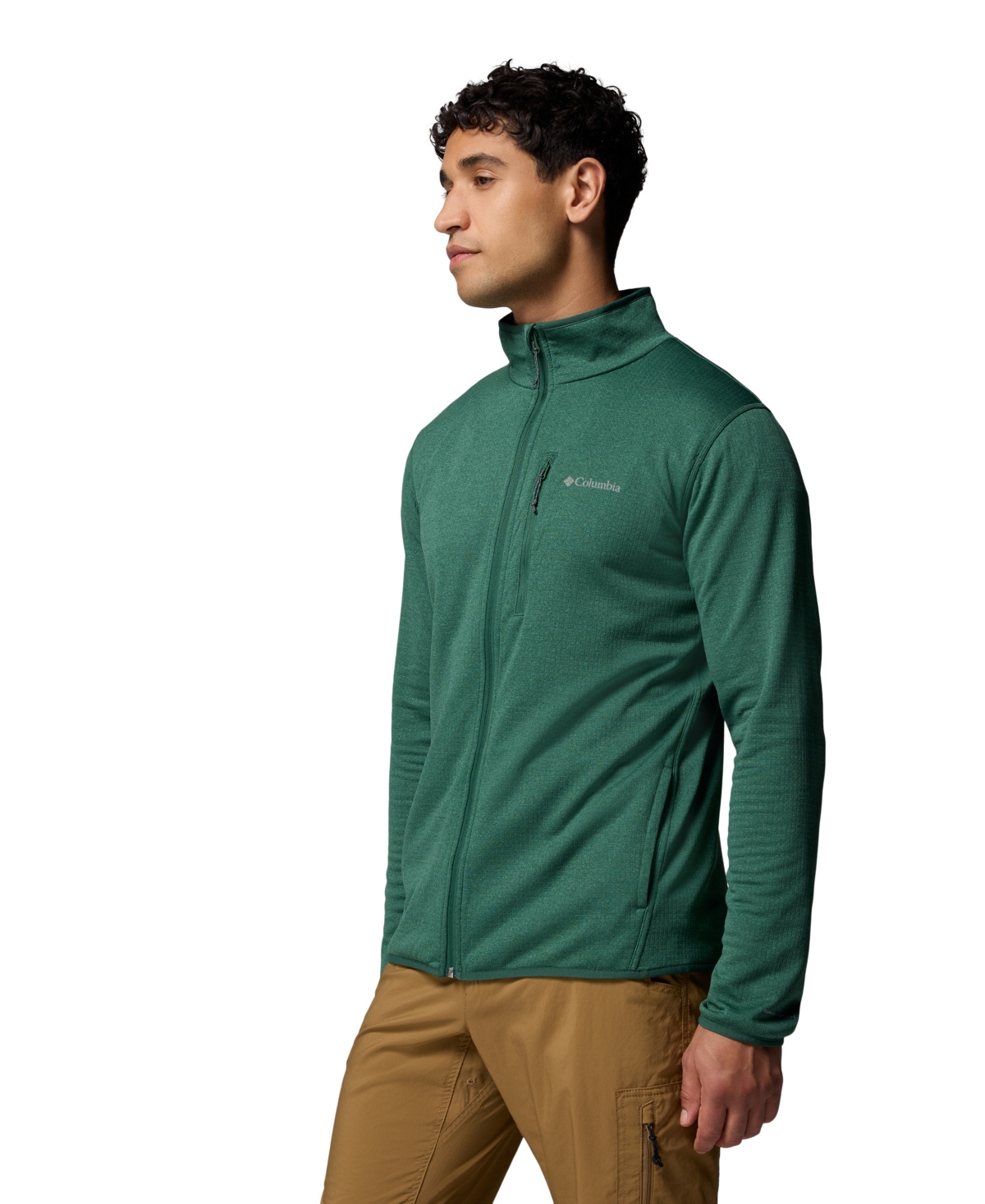 Columbia Men's Essential Hike Grid Fleece Full Zip Jacket