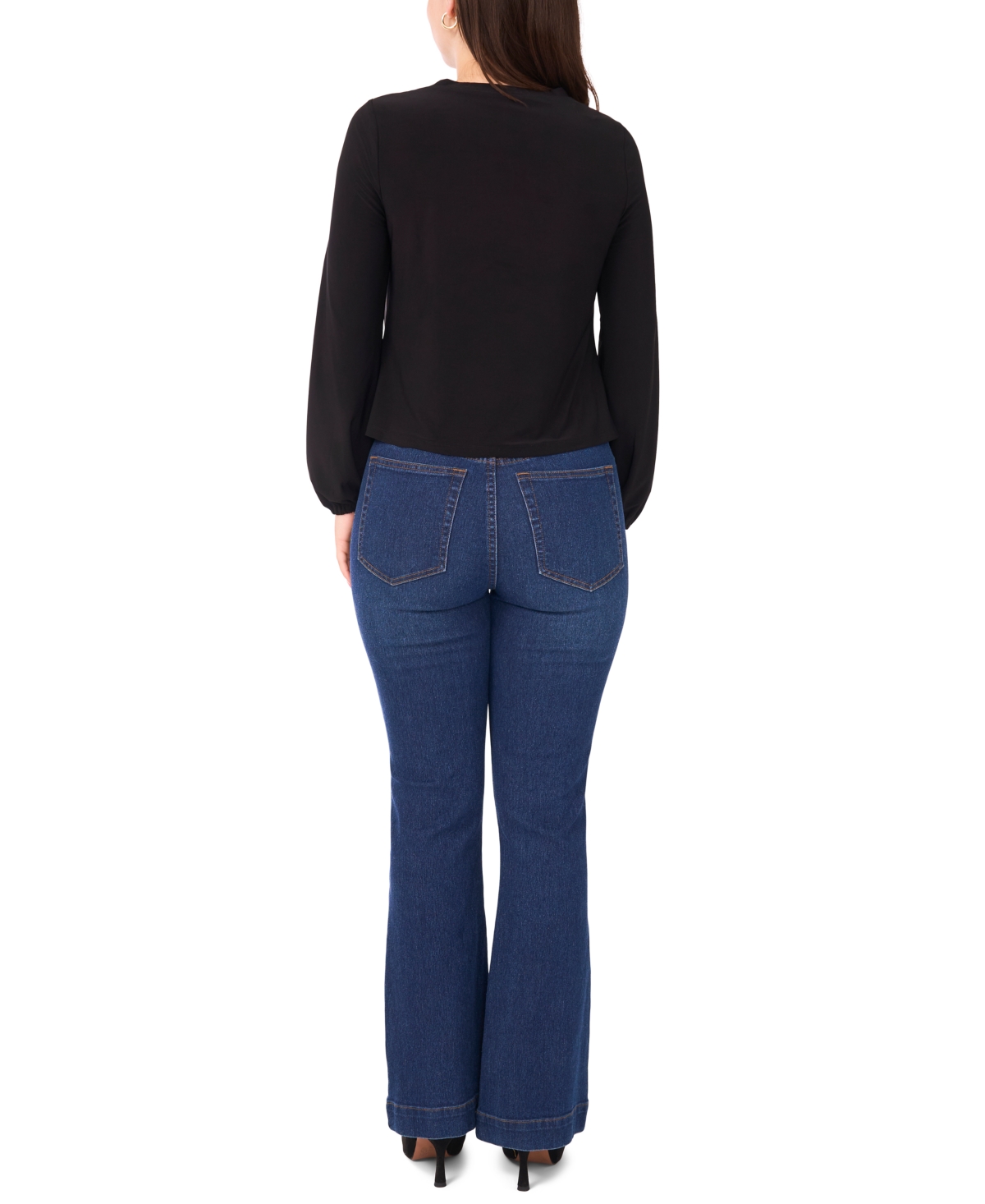 Sam & Jess Women's Twist Waist Knit Top In Brown