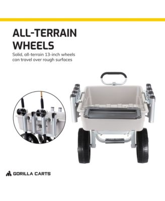 200 Pound Capacity Heavy Duty Poly Fish and Marine Utility Cart