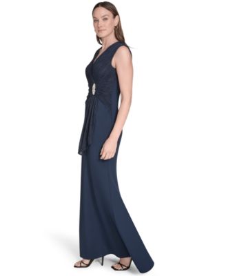 Petite Sleeveless V-neck Dress