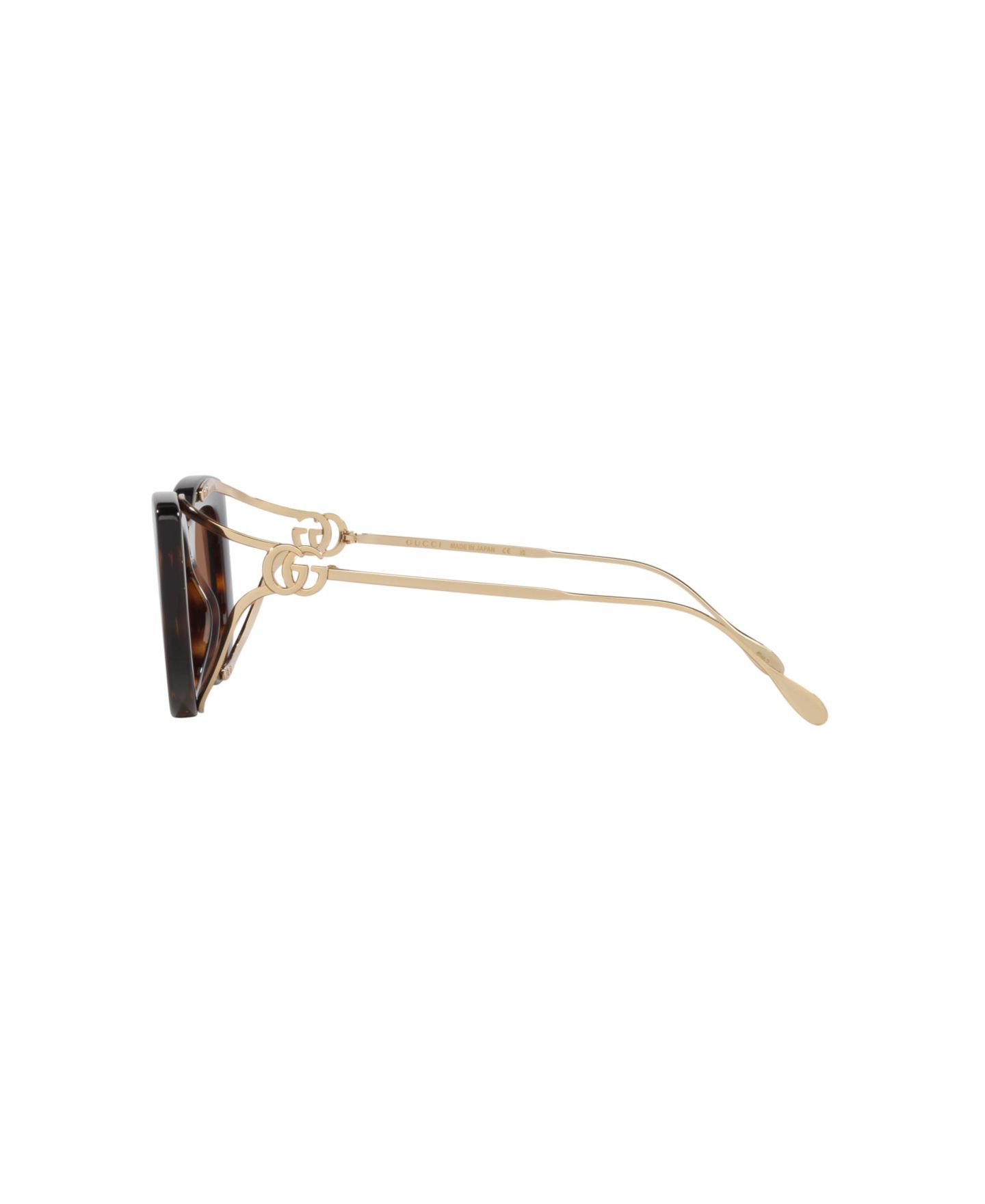 Женские солнцезащитные очки Gucci Rectangle Sunglasses, GG1566S GC002272, цвет: Чёрный — фото 7