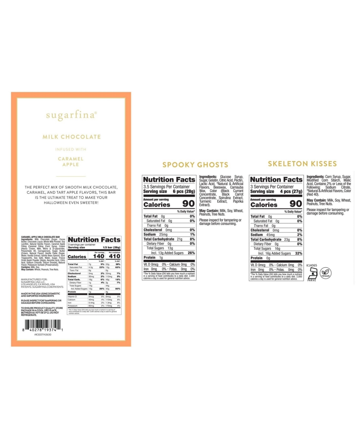 Sugarfina Spooky Sweets Bundle, 2 Pieces In Multi