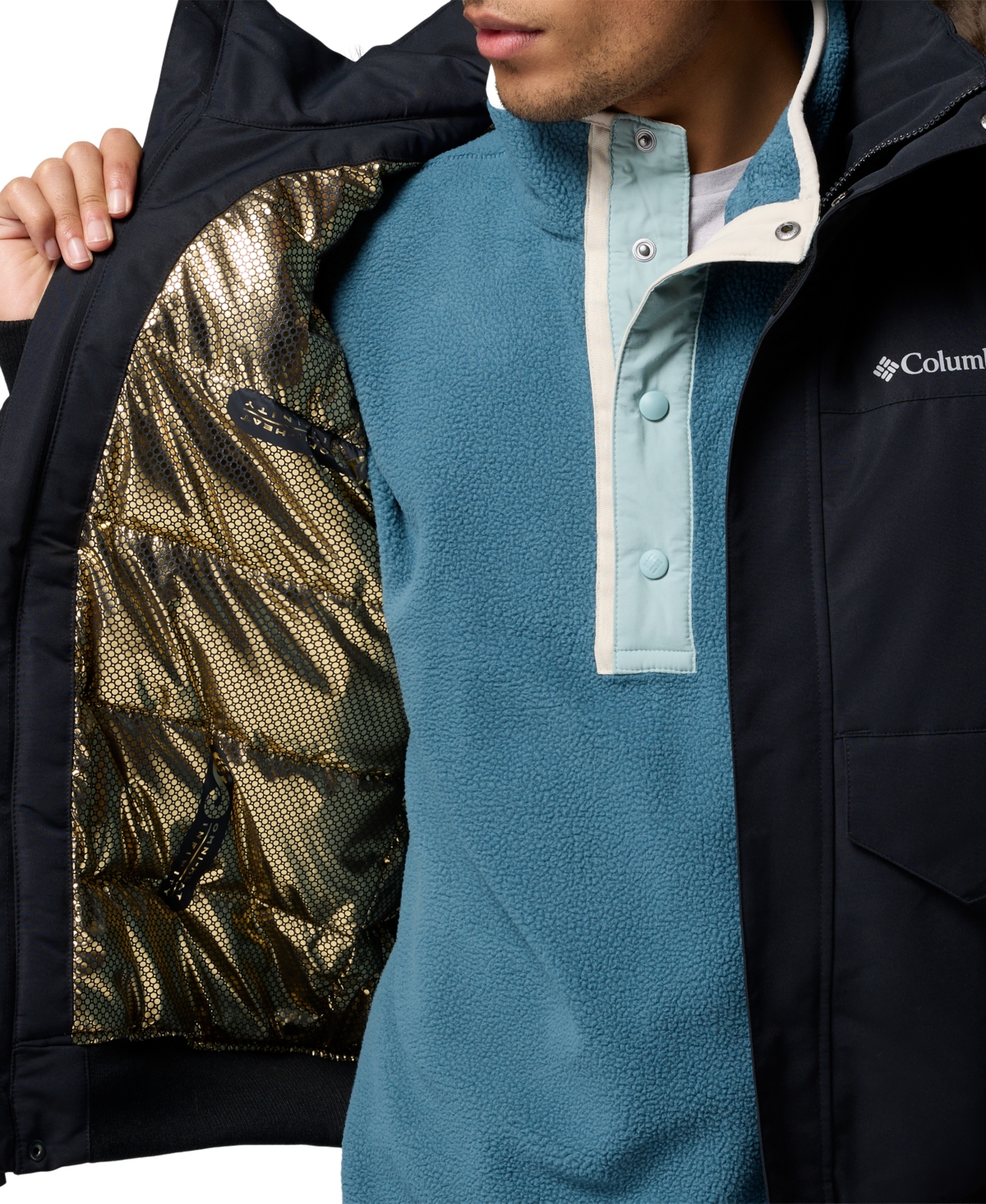 Columbia Men's Cape Ridge Bomber Jacket In Blue