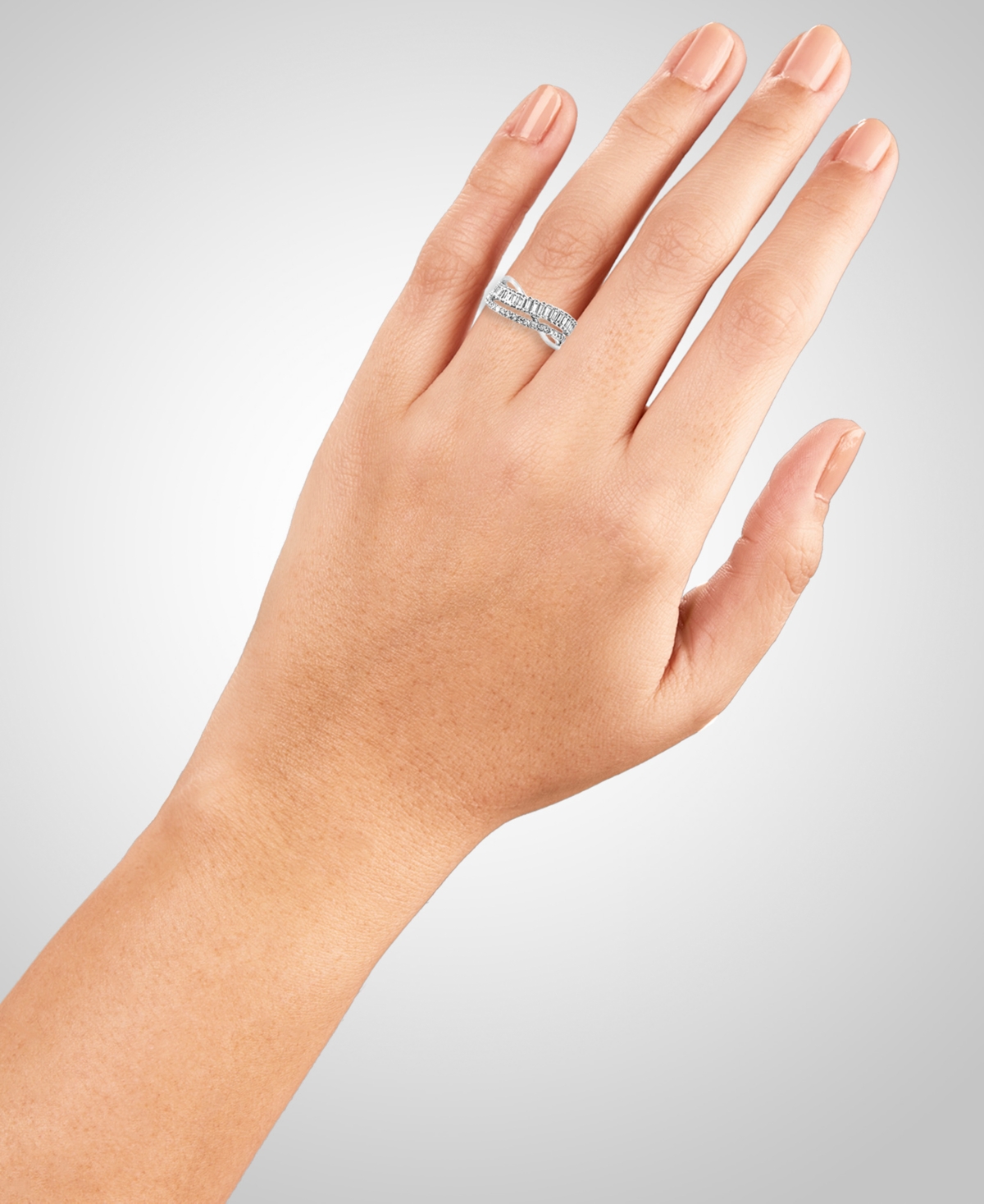 Giani Bernini Cubic Zirconia Double Row Ring, Created for Macy's