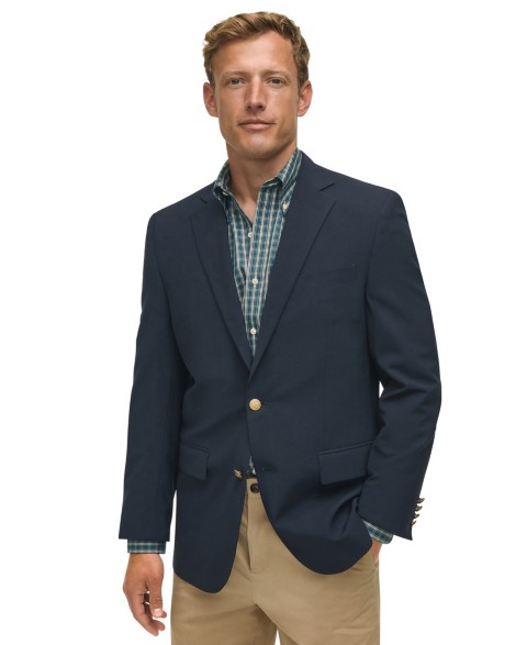 Мужские пиджаки B By Brooks Brothers Men's Classic-Fit Navy Stretch Wool Blend Blazer