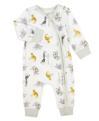 Baby Boys' Safari Coverall and Blanket, 4-Piece Set