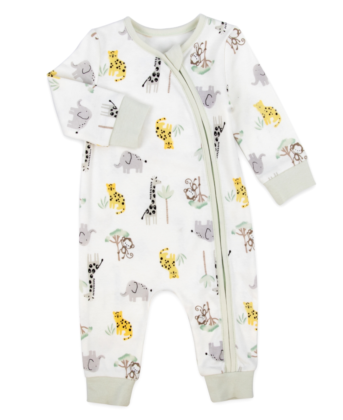 Baby Essentials Boys 4-Piece Safari Coverall and Blanket Set