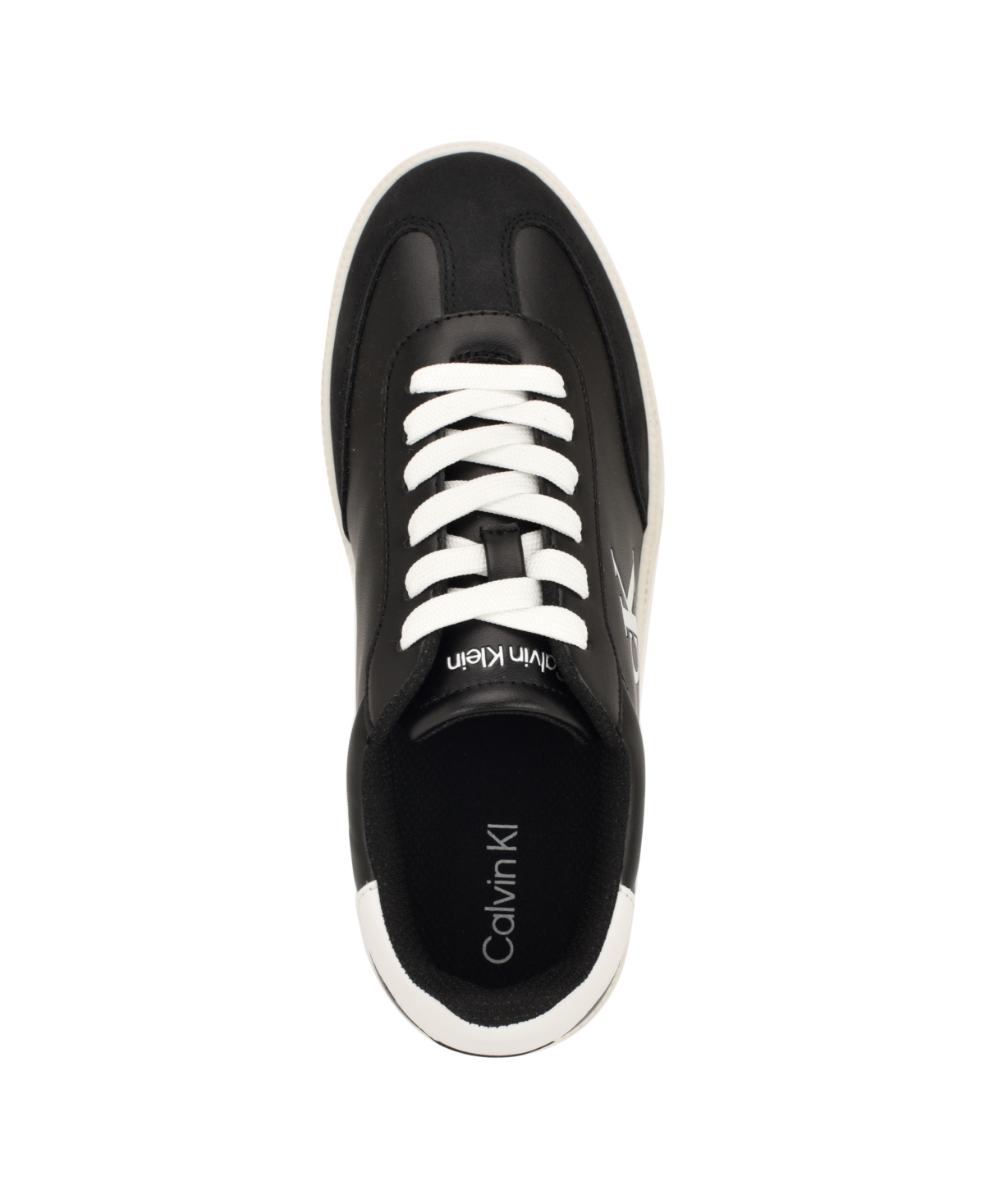 Calvin Klein Women's Narissa Logo Lace-up Sneakers In Black