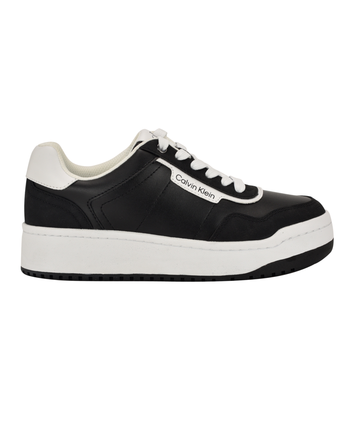 Calvin Klein Women's Adryen Lace-up Sneakers In Black