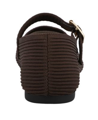 Women's Mary Jane Strap Knit Flats
