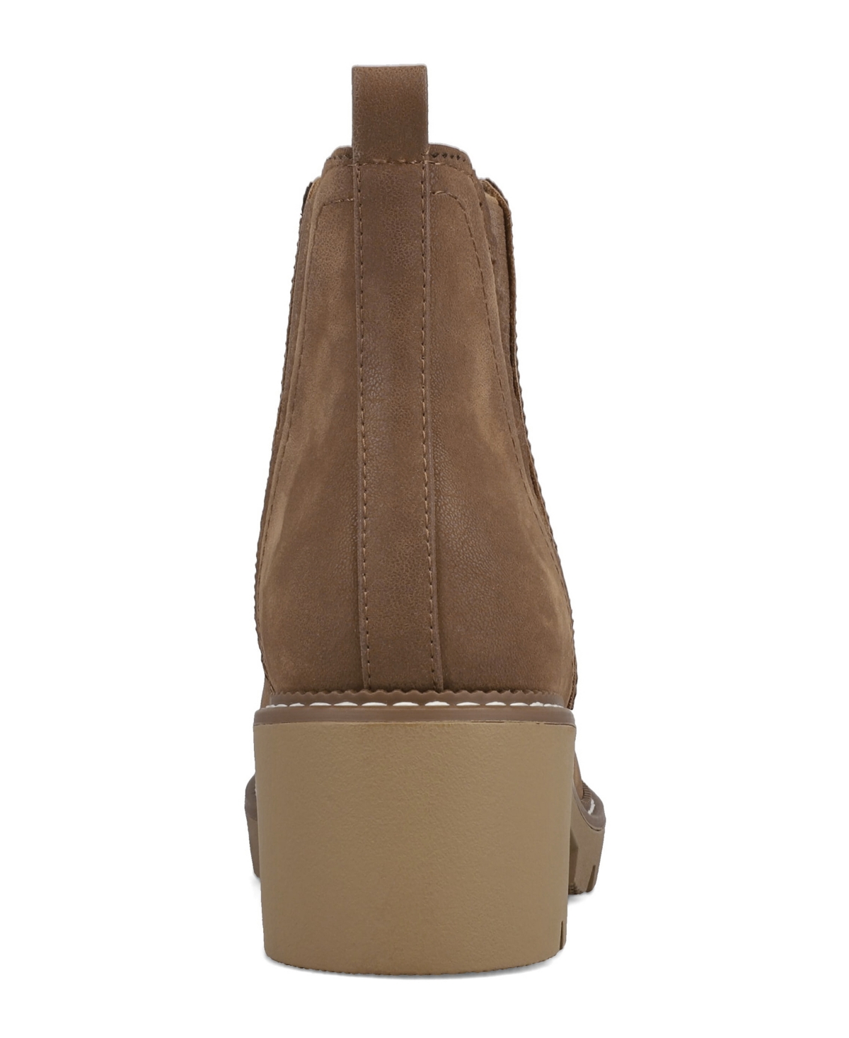 Mia Women's Paula Chelsea Stacked Heel Booties In Brown