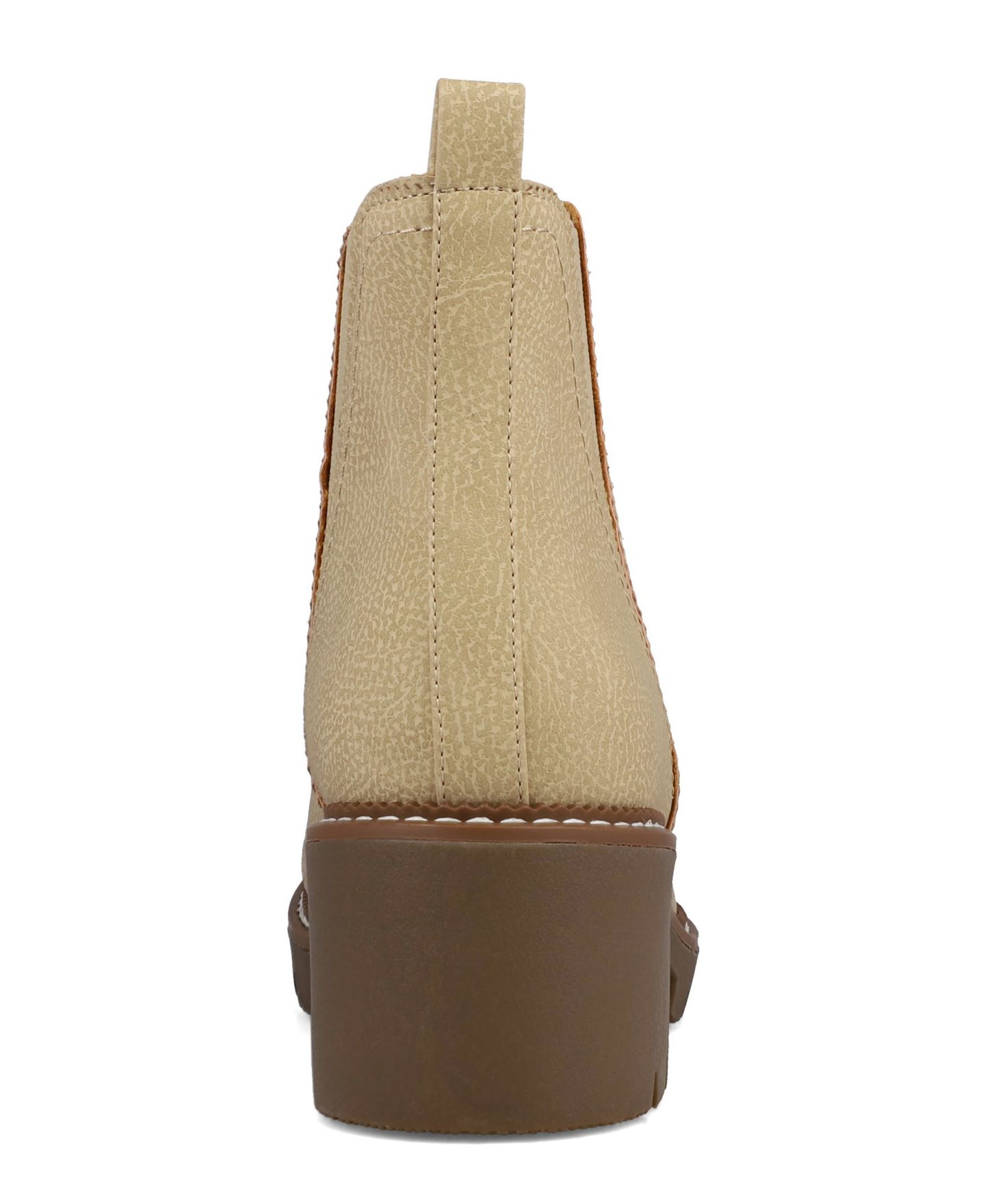 Женские ботинки MIA Paula Chelsea Stacked Heel Booties, цвет: Бежевый — фото 3
