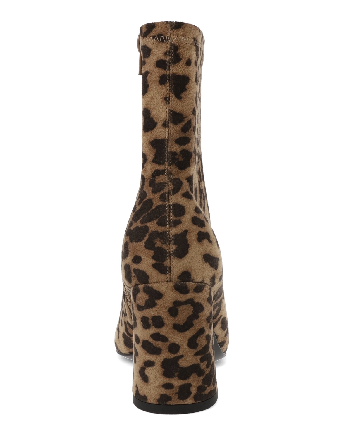 Mia Women's Thiva Block Heel Pointed Toe Dress Booties In Animal Print