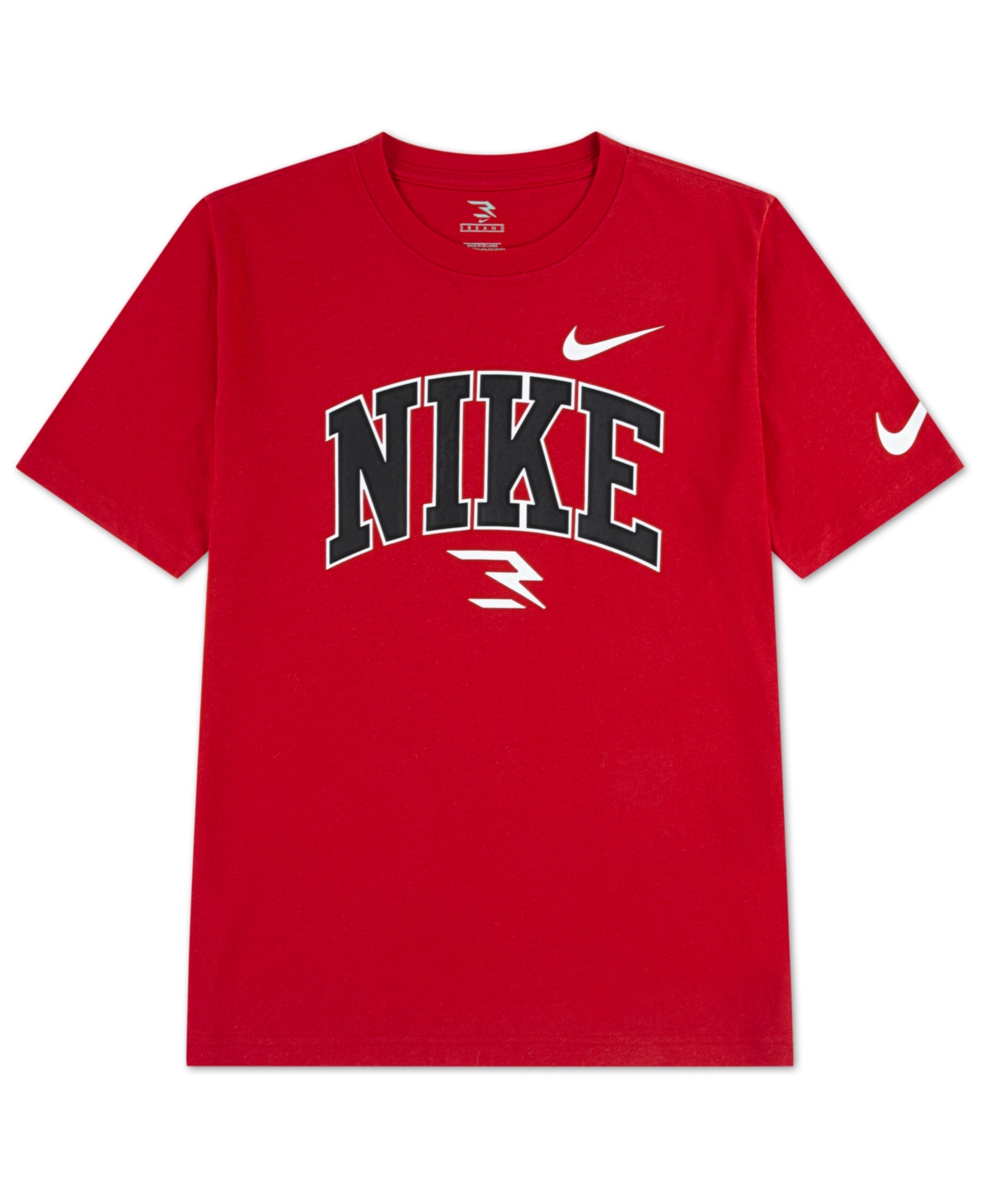Nike 3brand By Russell Wilson Big Boys Graphic Print T-shirt In Red