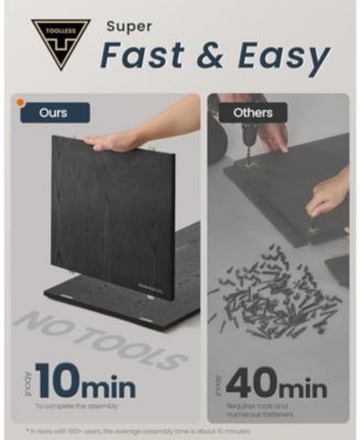 Cube Storage Organizer with 6 slots & 4 Fabric Drawers