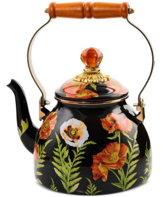 MacKenzie-Childs - Poppy Enameled 2-Quart Tea Kettle