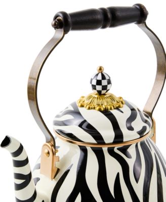 Zebra Enameled 2-Quart Tea Kettle