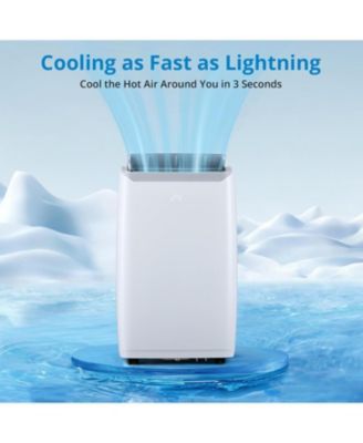 12,000 BTU, Portable Smart 3-in-1 Functionality, Remote, 24-Hour Timer, Cooling, Dehumidifying & Fan Modes Air Conditioner