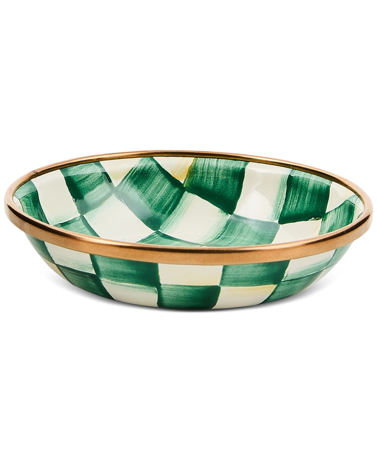 MacKenzie-Childs Emerald Check Dipping Bowl